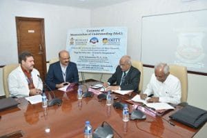 MoU Between Sri Balaji Vidyapeeth and Amity University